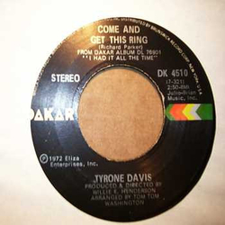 Tyrone Davis After All This Time / Come And Get This Ring Vinyl 7" USED
