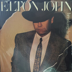 Elton John Breaking Hearts Vinyl LP USED