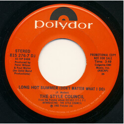 The Style Council Long Hot Summer USED VINYL 7INCH 45 RPM SINGLE PROMO