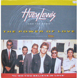 Huey Lewis & The News The Power Of Love / Do You Believe In Love USED VINYL 12INCH 45 RPM SINGLE REISSUE
