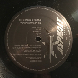 The Bangin' Drummer To The Underground Vinyl 12" USED