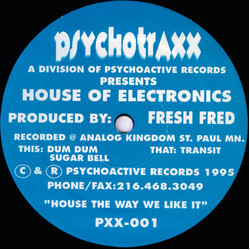 Freddy Fresh House Of Electronics USED VINYL 12INCH 33 S RPM 45 RPM