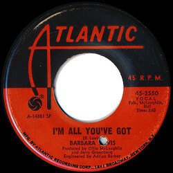 Barbara Lewis I'm All You've Got / You're A Dream Maker USED VINYL 7INCH 45 RPM SINGLE