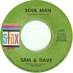 Sam & Dave Soul Man / May I Baby USED VINYL 7INCH 45 RPM SINGLE REISSUE STYRENE