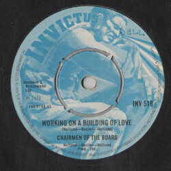 Chairmen Of The Board Working On A Building Of Love VINYL 7" USED