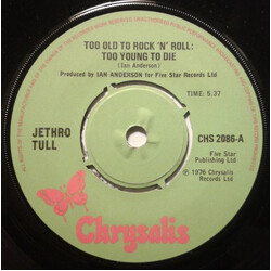 Jethro Tull Too Old To Rock 'N' Roll: Too Young To Die Vinyl 7" USED