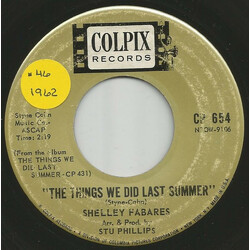Shelley Fabares The Things We Did Last Summer USED VINYL 7INCH 45 RPM SINGLE