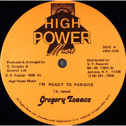 Gregory Isaacs / Pinchers I'm Ready To Forgive / I'm Your King USED VINYL 12INCH 45 RPM