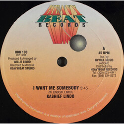 Kashief Lindo I Want Me Somebody USED VINYL 12INCH 45 RPM