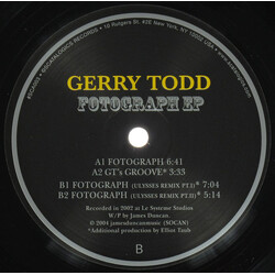Gerry Todd Fotograph EP VINYL 12" USED