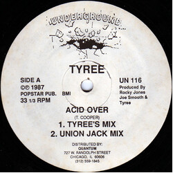 Tyree Cooper Acid Over USED VINYL 12INCH 33 S RPM