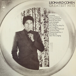 Leonard Cohen Greatest Hits Vinyl LP USED