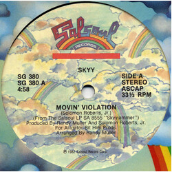 Skyy Movin' Violation USED VINYL 12INCH 33 S RPM SINGLE STEREO
