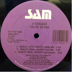 2 Serious You're So Fine USED VINYL 12INCH 33 S RPM STEREO