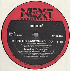 Risqué (3) If It's The Last Thing I Do USED VINYL 12INCH 33 S RPM