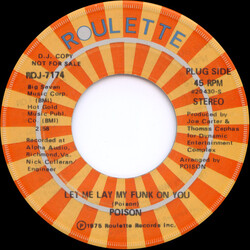 Poison Let Me Lay My Funk On You USED VINYL 7INCH PROMO