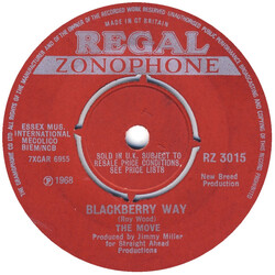 The Move Blackberry Way USED VINYL 7INCH 45 RPM SINGLE