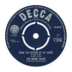 The Moody Blues From The Bottom Of My Heart (I Love You) USED VINYL 7INCH 45 RPM SINGLE