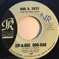 Bob B. Soxx And The Blue Jeans Zip-A-Dee Doo-Dah, "Flip and Nitty" Vinyl 7" USED