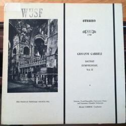 Giovanni Gabrieli Sacrae Symphoniae, Vol. II Vinyl LP USED