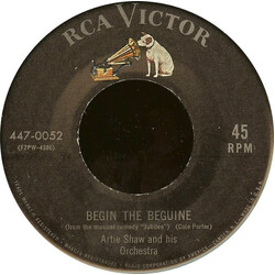 Artie Shaw And His Orchestra Begin The Beguine USED VINYL 7INCH 45 RPM REISSUE