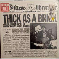 Jethro Tull Thick As A Brick Vinyl LP USED