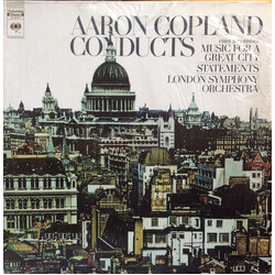 Aaron Copland / The London Symphony Orchestra Aaron Copland Conducts (First Recording:) Music For A Great City / Statements Vinyl LP USED