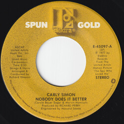 Carly Simon Nobody Does It Better USED VINYL 7INCH 45 RPM STEREO