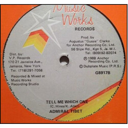 Admiral Tibet / Shabba Ranks Tell Me Which One USED VINYL 12INCH 45 RPM