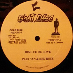 Papa San / Anthony Red Rose / Gregory Isaacs Dine Fe De Love / You Lie USED VINYL 12INCH 45 RPM
