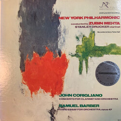 The New York Philharmonic Orchestra / Zubin Mehta / Stanley Drucker / John Corigliano / Samuel Barber Concerto For Clarinet And Orchestra / Third Essa