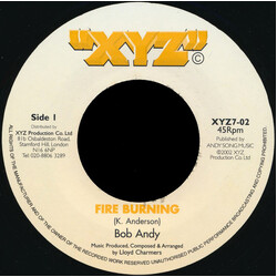 Bob Andy / Dadawah Fire Burning / Burning Drums USED VINYL 7INCH 45 RPM REISSUE