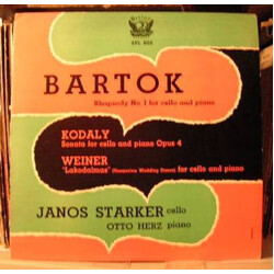 Janos Starker / Otto Herz Bartok Kodaly Weiner Vinyl LP USED