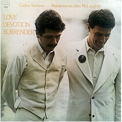 Carlos Santana / John McLaughlin Love Devotion Surrender Vinyl LP USED