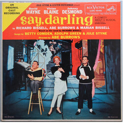 Jule Styne / Betty Comden / Adolph Green / David Wayne (3) / Vivian Blaine / Johnny Desmond Say, Darling (A Comedy About A Musical) Vinyl LP USED