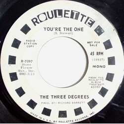 The Three Degrees You're The One USED VINYL 7INCH 45 RPM SINGLE PROMO STEREO MONO
