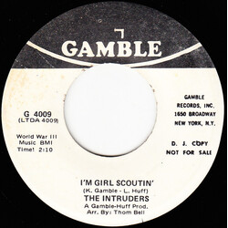 The Intruders I'm Girl Scoutin' USED VINYL 7INCH 45 RPM SINGLE PROMO