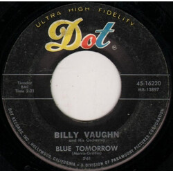 Billy Vaughn And His Orchestra Blue Tomorrow USED VINYL 7INCH 45 RPM SINGLE