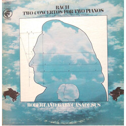Johann Sebastian Bach / Robert Casadesus / Gaby Casadesus / Edmond De Stoutz / Zürcher Kammerorchester Two Concertos For Two Pianos Vinyl LP USED