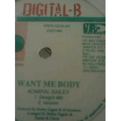 Admiral Bailey / Pinchers Want Me Body / Carpenter USED VINYL 12INCH