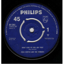 Dave Curtiss And The Tremors What Kind Of Girl Are You? USED VINYL 7INCH 45 RPM SINGLE