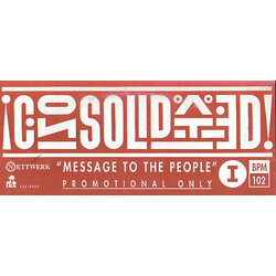 Consolidated Message To The People USED VINYL 12INCH 33 S RPM PROMO
