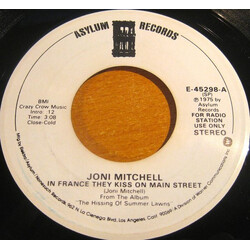 Joni Mitchell In France They Kiss On Main Street USED VINYL 7INCH 45 RPM PROMO STEREO MONO