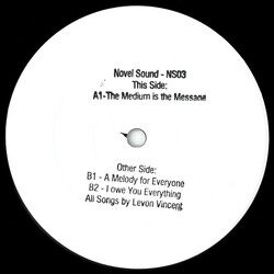 Levon Vincent The Medium Is The Message USED VINYL 12INCH WHITE LABEL 33 S RPM