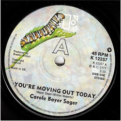 Carole Bayer Sager You're Moving Out Today USED VINYL 7INCH SINGLE