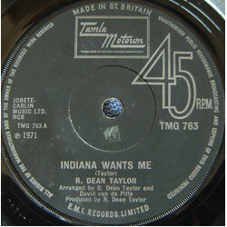 R. Dean Taylor Indiana Wants Me VINYL 7" USED