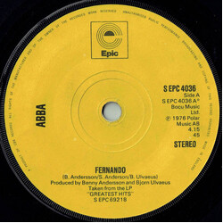 ABBA Fernando USED VINYL 7INCH 45 RPM SINGLE STEREO