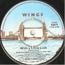 Paul McCartney & Wings With A Little Luck USED VINYL 7INCH SINGLE 45 RPM