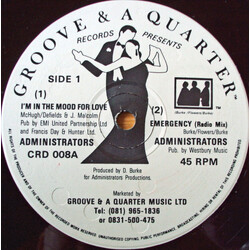 The Administrators I'm In The Mood For Love VINYL 12" USED