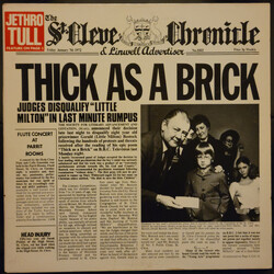 Jethro Tull Thick As A Brick Vinyl LP USED